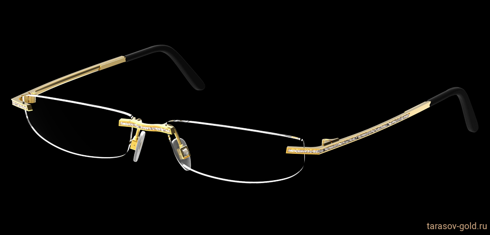LASER-09 Мужские золотые лекторские очки