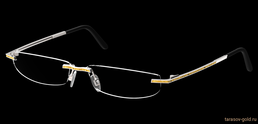 LASER-11 Мужские золотые лекторские очки